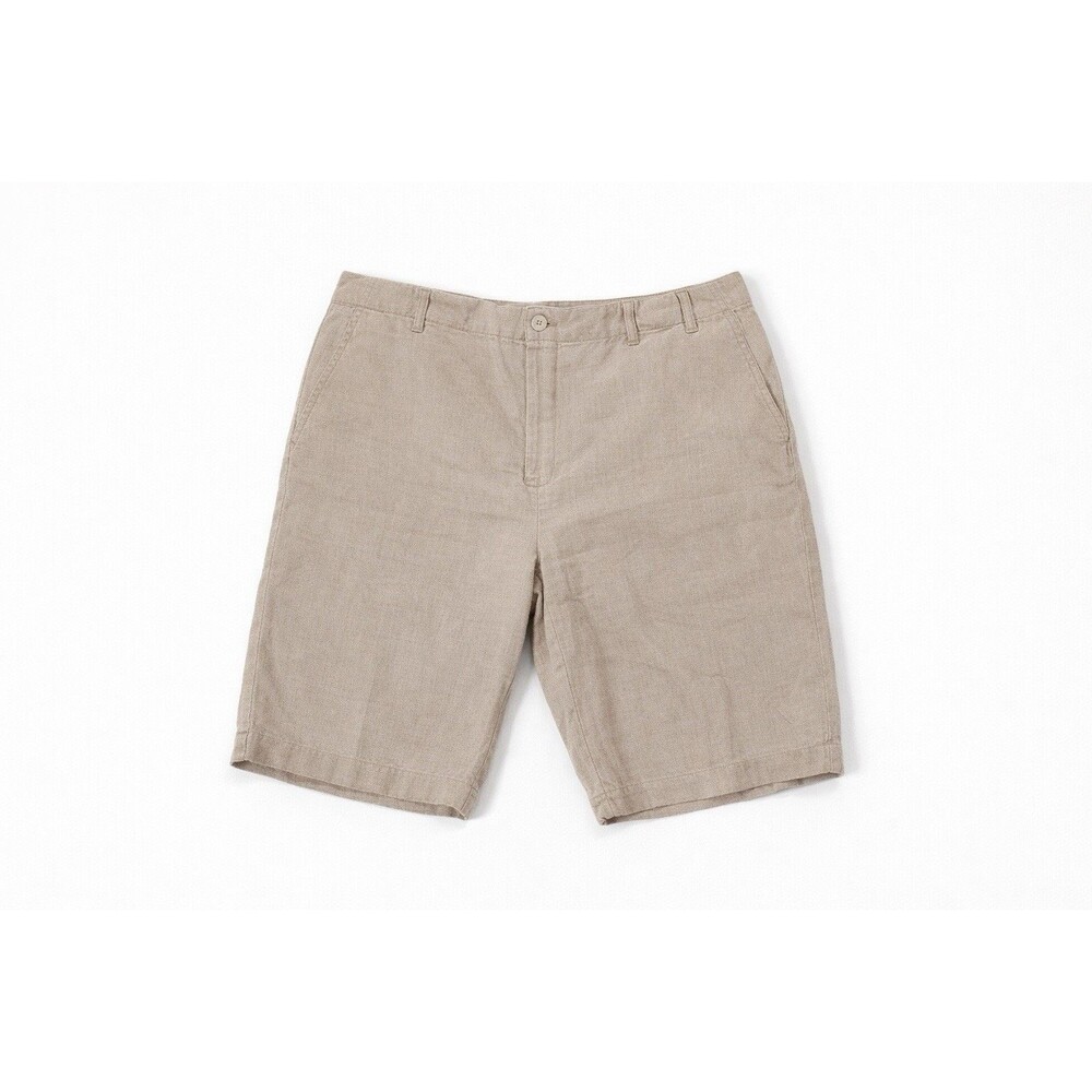 Linen Bermuda Shorts Bundle Womens 8 Summer Vacation Resort Charter Club Brown - Picture 4 of 7